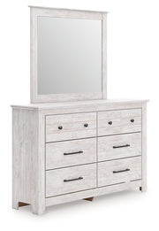 Tampa Furniture Outlet - Ashley Furniture - Makidern Bedroom - Dresser and Mirror / Whitewash - PCB1171B1
