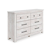 Tampa Furniture Outlet - Ashley Furniture - Makidern Bedroom - Six Drawer Dresser / Whitewash - PCB1171-31