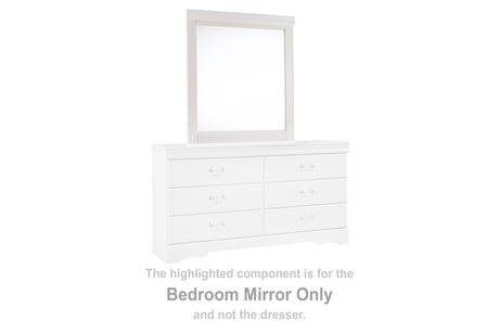 Tampa Furniture Outlet - Ashley Furniture - Anarasia Bedroom - Bedroom Mirror / White - B129-36
