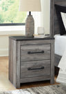 Tampa Furniture Outlet - Ashley Furniture - Bronyan Bedroom - Two Drawer Night Stand / Dark Gray - B1290-92