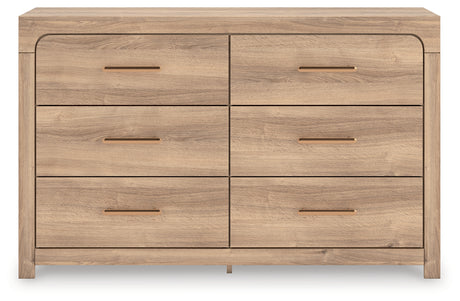 Tampa Furniture Outlet - Ashley Furniture - Kinlanni Bedroom - Six Drawer Dresser / Tan - PCB1360-31