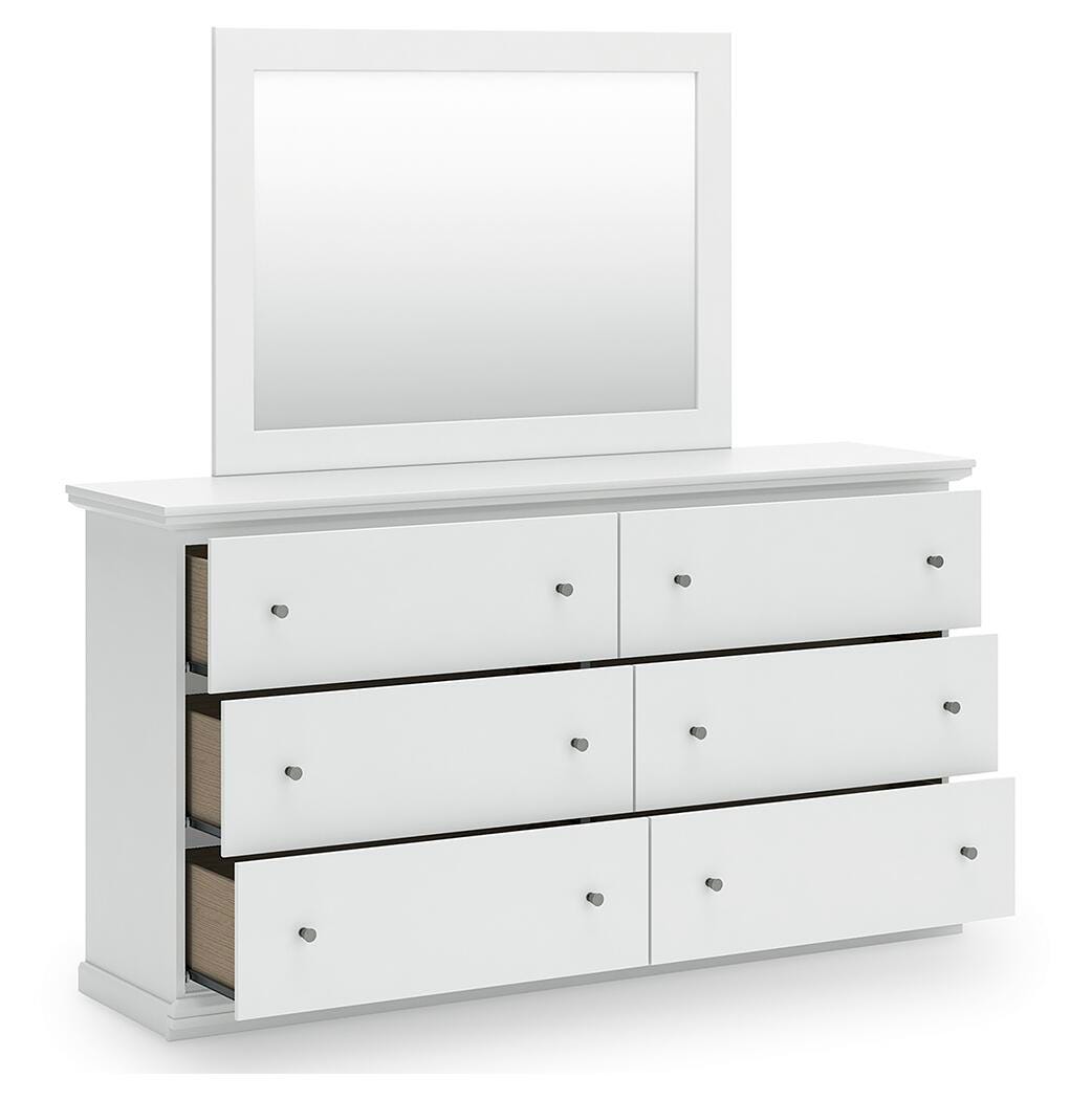 Bostwick Shoals Twin Panel Bed, Dresser, Mirror and Nightstand - Tampa Furniture Outlet