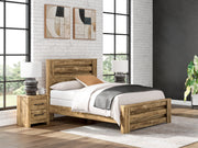 Tampa Furniture Outlet - Ashley Furniture - Maystonna Bedroom - Queen Panel Bed / Brown - PCB1580B4