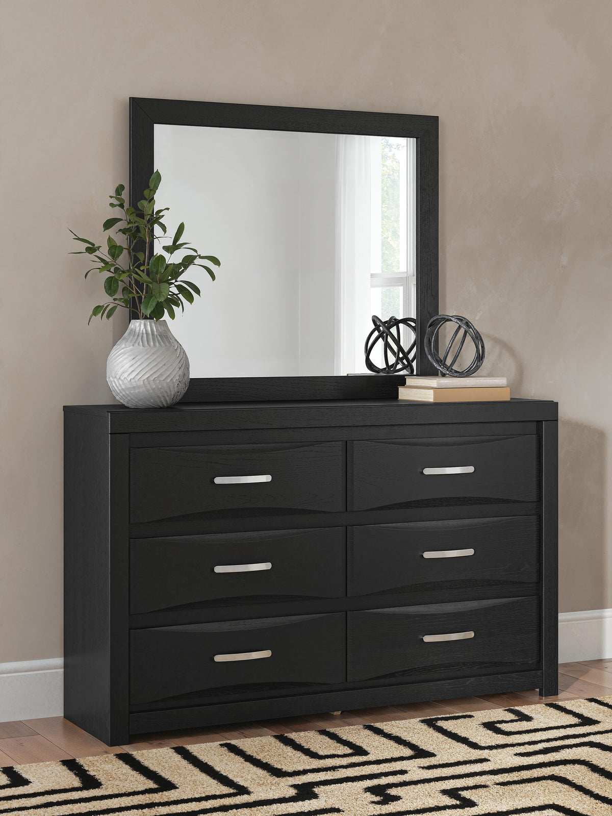 Tampa Furniture Outlet - Ashley Furniture - Stabotta Bedroom - Dresser and Mirror - PCB1755B1