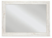 Tampa Furniture Outlet - Ashley Furniture - Paxberry Bedroom - Bedroom Mirror / Whitewash - B181-36