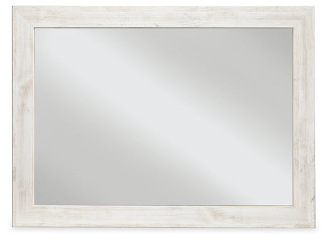Tampa Furniture Outlet - Ashley Furniture - Paxberry Bedroom - Bedroom Mirror / Whitewash - B181-36