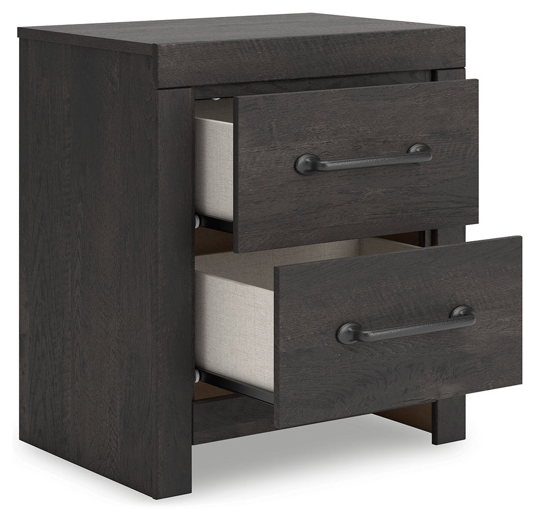 Hollivern Nightstand - Dark Gray Hollivern Nightstand - Dark Gray