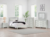 Tampa Furniture Outlet - Ashley Furniture - Zyniden Bedroom - Six Drawer Dresser / Silver - B2114-31
