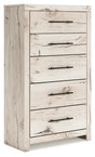 Tampa Furniture Outlet - Ashley Furniture - Lawroy Bedroom - Full Panel Bed with Storage / Light Natural - B2310B43