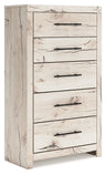 Tampa Furniture Outlet - Ashley Furniture - Lawroy Bedroom - Full Panel Bed with Storage / Light Natural - B2310B43