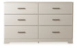 Tampa Furniture Outlet - Ashley Furniture - Stelsie Bedroom - Twin Panel Bed / White - B2588B12