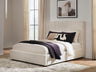 Tampa Furniture Outlet - Ashley Furniture - Shoralli Bedroom - Queen Upholstered Storage Bed / Beige - B2611B4
