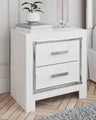 Tampa Furniture Outlet - Ashley Furniture - Altyra Bedroom - King Upholstered Bookcase Bed with Storage / White - B2640B30