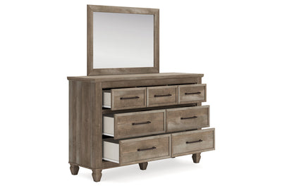 Yarbeck Dresser and Mirror - Tampa Furniture Outlet