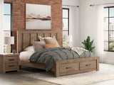 Tampa Furniture Outlet - Ashley Furniture - Oliandon Bedroom - King Panel Storage Bed - PCB2844B7