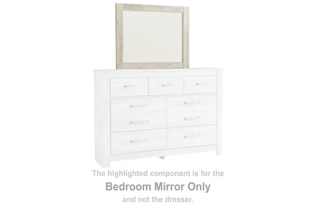 Tampa Furniture Outlet - Ashley Furniture - Bellaby Bedroom - Bedroom Mirror / Whitewash - B331-36