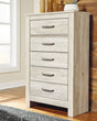 Tampa Furniture Outlet - Ashley Furniture - Bellaby Bedroom - King Crossbuck Panel Bed / Whitewash - B331B10