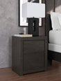 Tampa Furniture Outlet - Ashley Furniture - Fraluna Bedroom - Two Drawer Night Stand / Charcoal - PCB3370-92