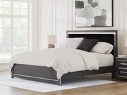 Tampa Furniture Outlet - Ashley Furniture - Zuraleus Bedroom - King Upholstered Platform Bed / Black - PCB3380B10