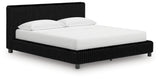 Tampa Furniture Outlet - Ashley Furniture - Zuraleus Bedroom - California King Upholstered Bed / Black - PCB3380B14