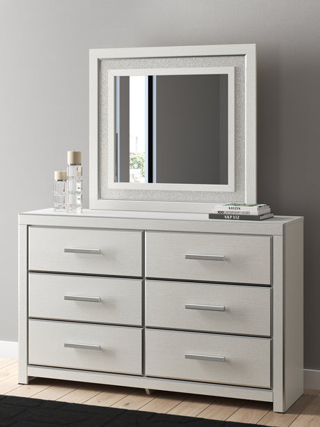 Tampa Furniture Outlet - Ashley Furniture - Zuraleus Bedroom - Dresser and Mirror / White - PCB3381B1