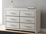 Tampa Furniture Outlet - Ashley Furniture - Zuraleus Bedroom - Six Drawer Dresser / White - PCB3381-31
