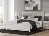 Tampa Furniture Outlet - Ashley Furniture - Zuraleus Bedroom - King Upholstered Panel Bed / White - PCB3381B8