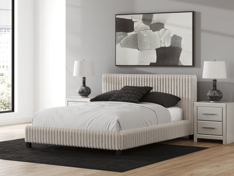 Tampa Furniture Outlet - Ashley Furniture - Zuraleus Bedroom - Queen Upholstered Bed / White - PCB3381B11