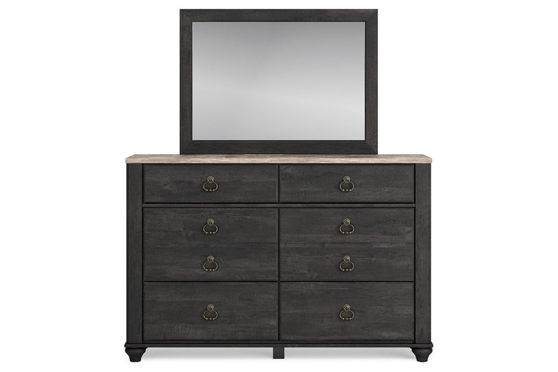 Nanforth Dresser and Mirror - Tampa Furniture Outlet