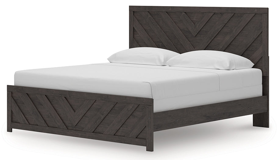 Prendonea King Panel Bed, Dresser and 2 Nightstands - Tampa Furniture Outlet