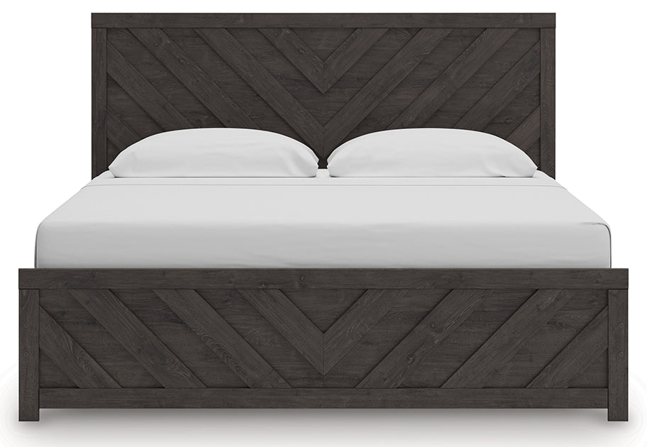 Prendonea King Panel Bed, Dresser and 2 Nightstands - Tampa Furniture Outlet