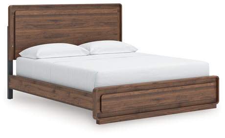 Tampa Furniture Outlet - Ashley Furniture - Fortlorn Bedroom - California King Panel Bed / Walnut Brown - PCB386B5