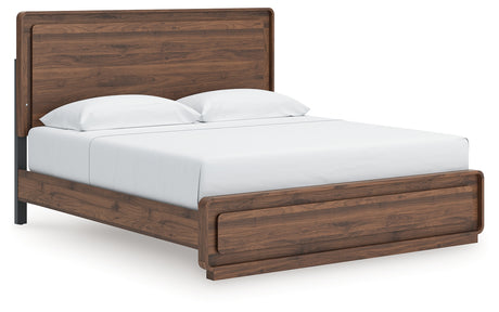 Tampa Furniture Outlet - Ashley Furniture - Fortlorn Bedroom - King Panel Bed / Walnut Brown - PCB386B4