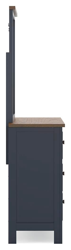 Landocken Queen Panel Bed, Dresser, Mirror and Nightstand - Tampa Furniture Outlet