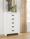 Tampa Furniture Outlet - Ashley Furniture - Binterglen Bedroom - California King Panel Bed / White - B427B9