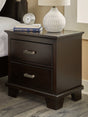 Tampa Furniture Outlet - Ashley Furniture - Covetown Bedroom - Twin Panel Bed / Dark Brown - B441B2