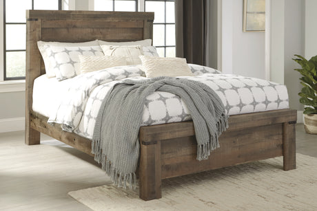 Tampa Furniture Outlet - Ashley Furniture - Trinell Bedroom - Full Bookcase Bed with Storage / Brown - B446B91