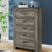 Tampa Furniture Outlet - Ashley Furniture - Frandern Bedroom - Five Drawer Chest / Gray - B4480-46