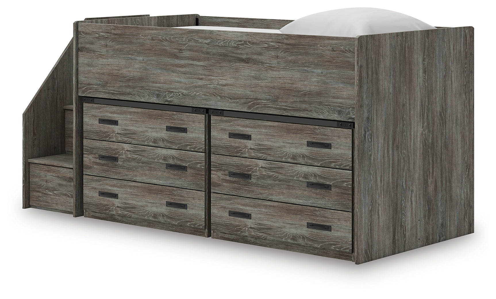 Frandern Twin Loft Bed with Drawer Storage