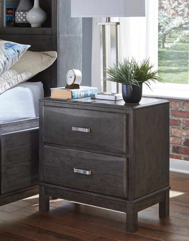 Tampa Furniture Outlet - Ashley Furniture - Caitbrook Bedroom - King Storage Bed with 8 Drawers / Gray - B476B6
