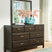 Tampa Furniture Outlet - Ashley Furniture - Vanmore Bedroom - Dresser and Mirror / Dark Brown - B479B1