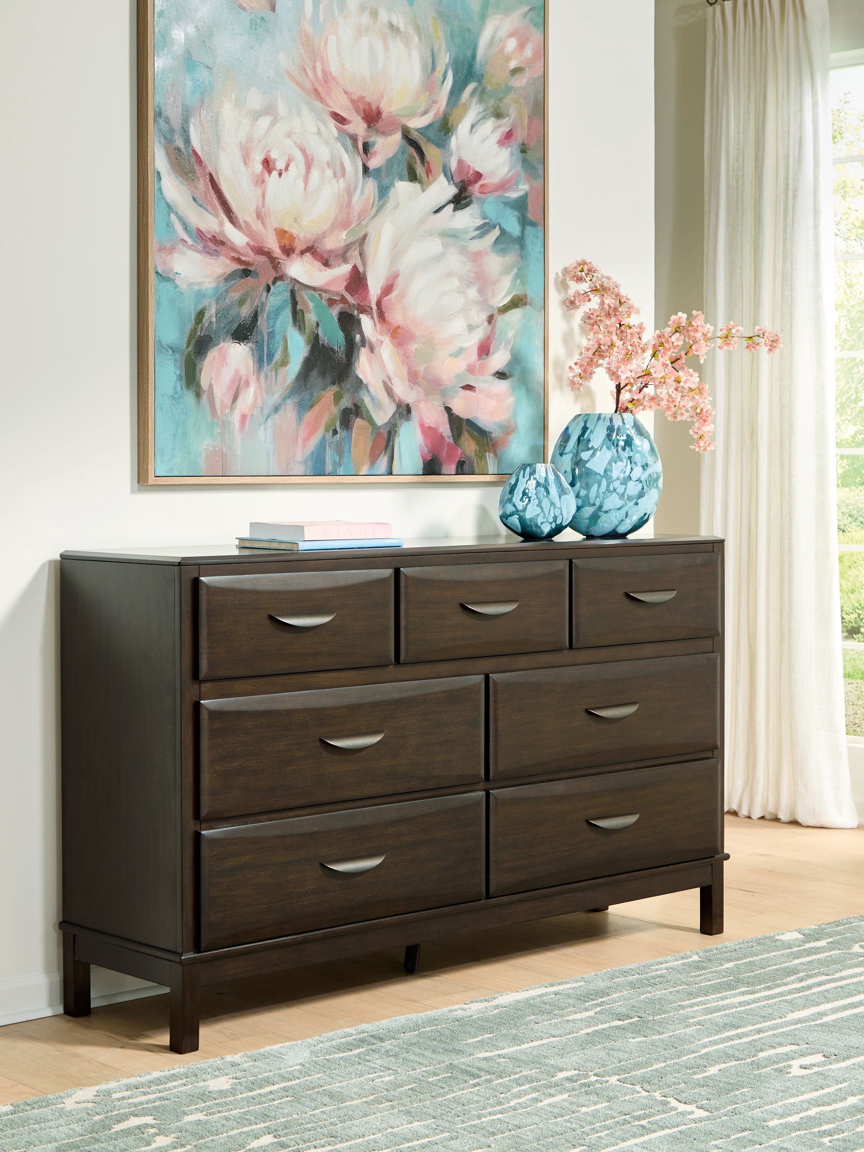 Tampa Furniture Outlet - Ashley Furniture - Vanmore Bedroom - Dresser / Dark Brown - B479-31