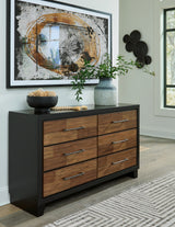 Tampa Furniture Outlet - Ashley Furniture - Kraeburn Bedroom - Dresser / Brown/Black - B496-31