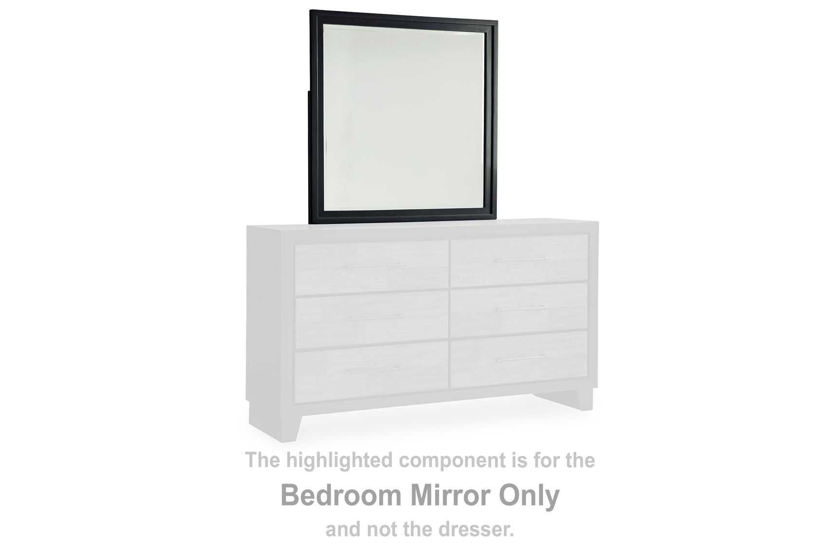 Tampa Furniture Outlet - Ashley Furniture - Kraeburn Bedroom - Bedroom Mirror / Brown/Black - B496-36