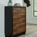 Tampa Furniture Outlet - Ashley Furniture - Kraeburn Bedroom - Five Drawer Chest / Brown/Black - B496-46
