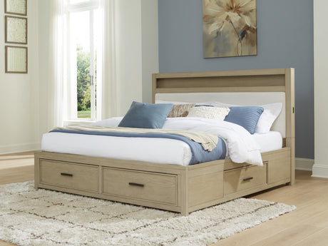 Tampa Furniture Outlet - Ashley Furniture - Calmoro Bedroom - California King Bookcase Bed / Gray - B602B9