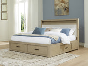 Tampa Furniture Outlet - Ashley Furniture - Calmoro Bedroom - Queen Bookcase Bed / Gray - B602B4