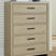 Tampa Furniture Outlet - Ashley Furniture - Calmoro Bedroom - Five Drawer Chest - B602-46