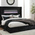 Tampa Furniture Outlet - Ashley Furniture - Tayleena Bedroom - King Upholstered Bed with Fireplace and Wireless Audio - PCB620B2