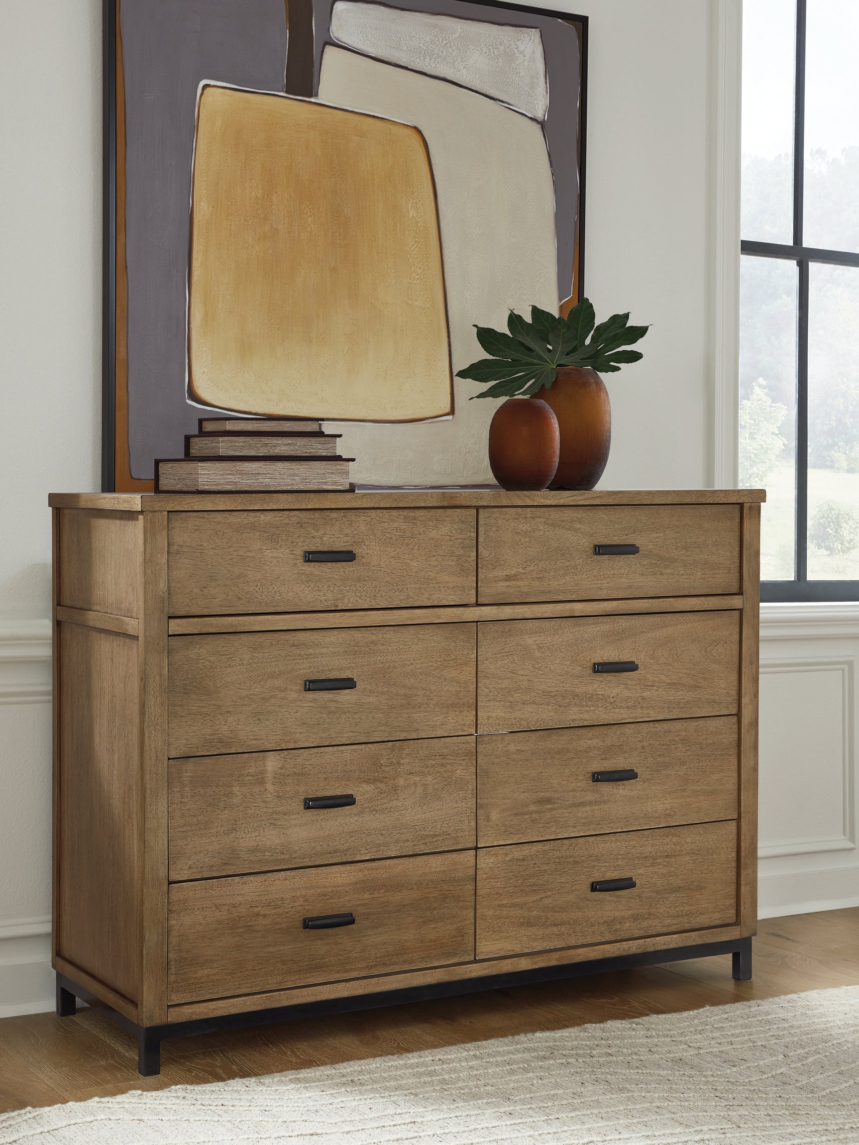 Tampa Furniture Outlet - Ashley Furniture - Tomtyn Bedroom - Dresser / Light Brown - B622-31